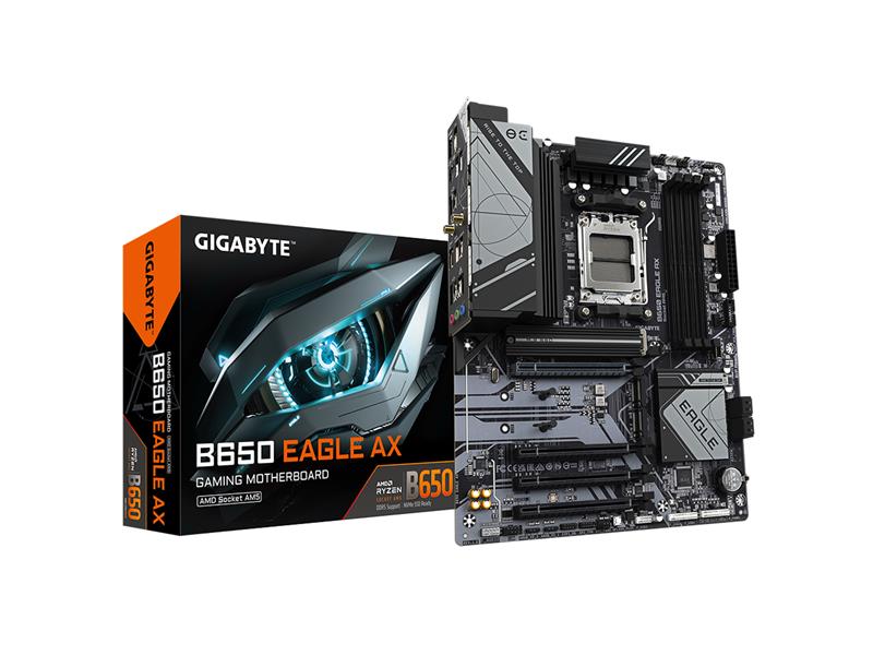 GIGABYTE B650 EAGLE AX AM5 LGA 1718 AMD B650 ATX , DDR5 Triple M.2