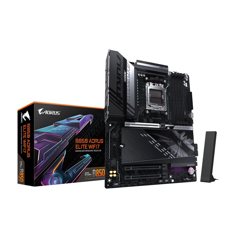 GIGABYTE B850 AORUS ELITE WIFI7 AMD AM5 LGA 1718 Motherboard, ATX