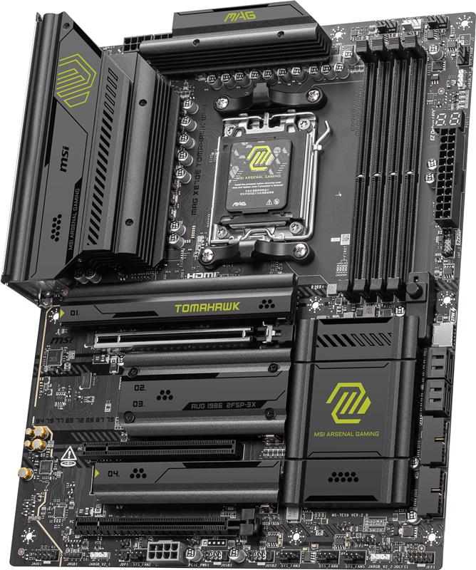 【新品未開封】MSI MAG X870E TOMAHAWK WIFI MSI MAG X870E TOMAHAWK WIFI, AMD Ryzen™ 9000 / 8000 / 7000 Series