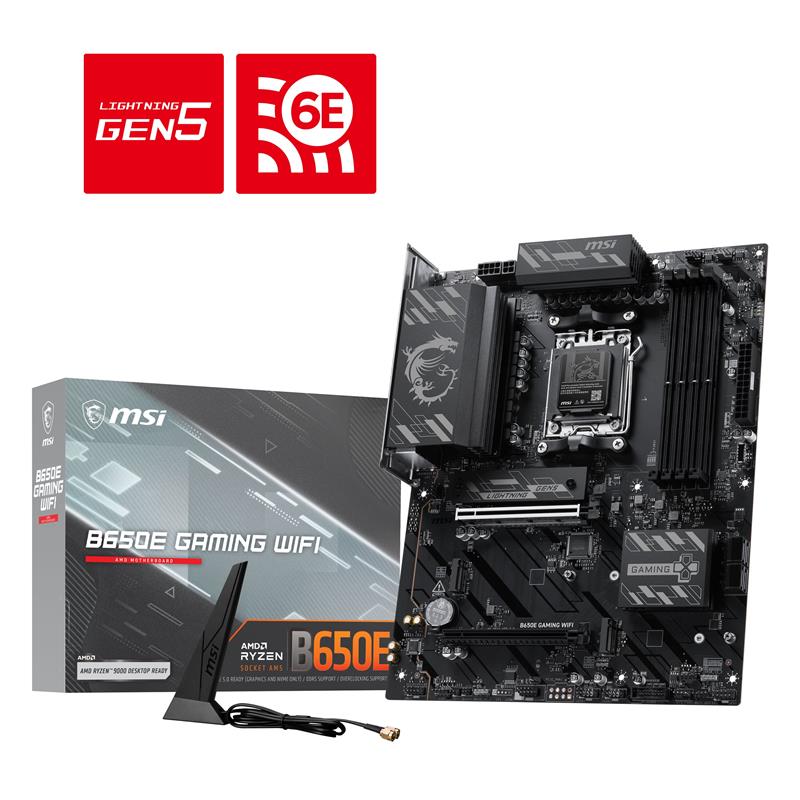 MSI B650E GAMING WIFI AMD AM5 ATX Carte mère