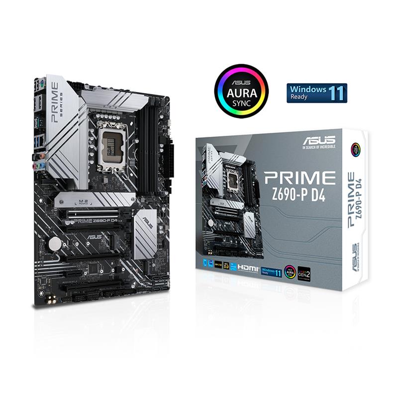 ASUS Prime Z690-P D4 LGA 1700 | ATX motherboard | Intel® 12th Gen(Open Box)