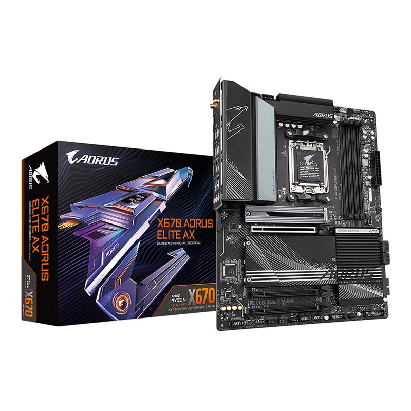 GIGABYTE X670 AORUS ELITE AX AM5 LGA 1718 AMD X670 ATX Motherboard(Open Box)