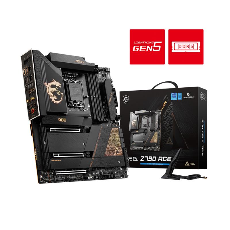 MSI MEG Z790 ACE, Intel EATX LGA 1700, WIFI 6E Motherboard(Open Box)