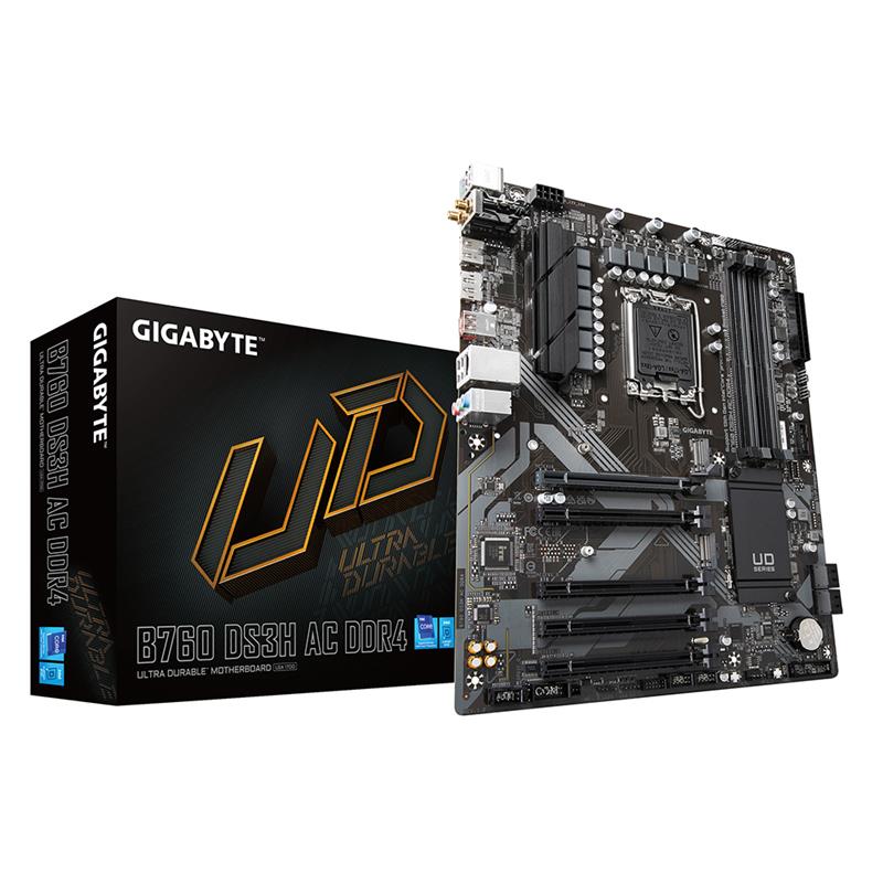 GIGABYTE B760 DS3H AC DDR4 LGA 1700 Intel B760 ATX Motherboard