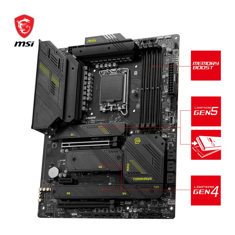 MSI MAG Z790 TOMAHAWK MAX WIFI, Intel ATX LGA 1700 - Canada
