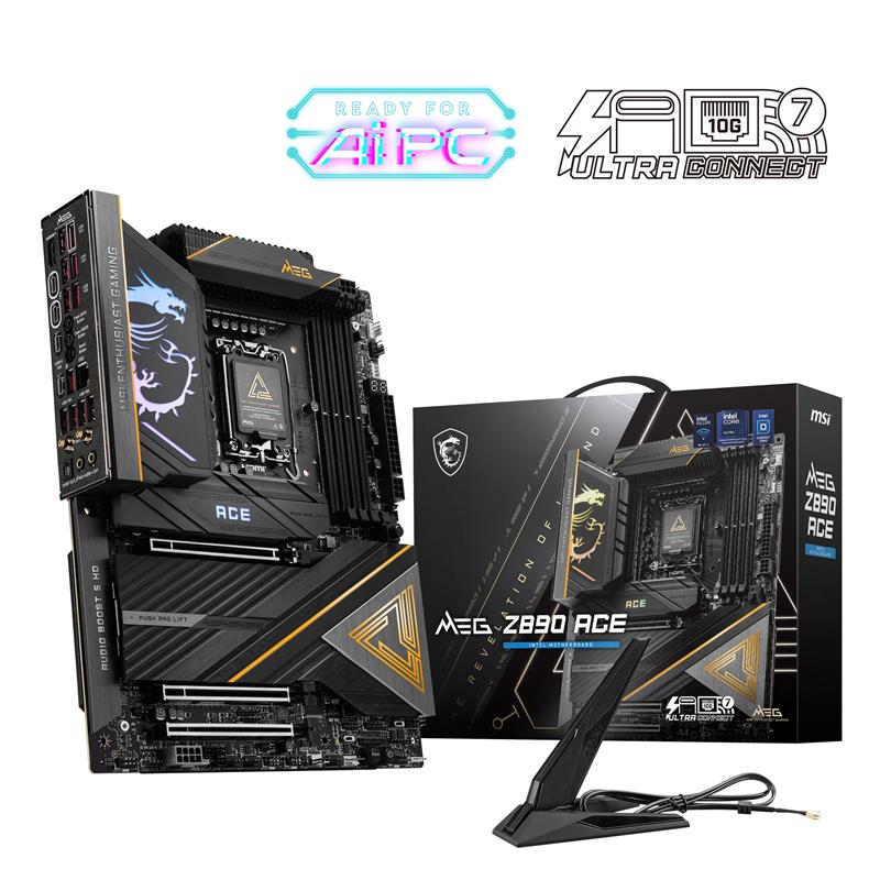 MSI MEG Z890 ACE , Intel Z890 ATX LGA 1851 Motherboard