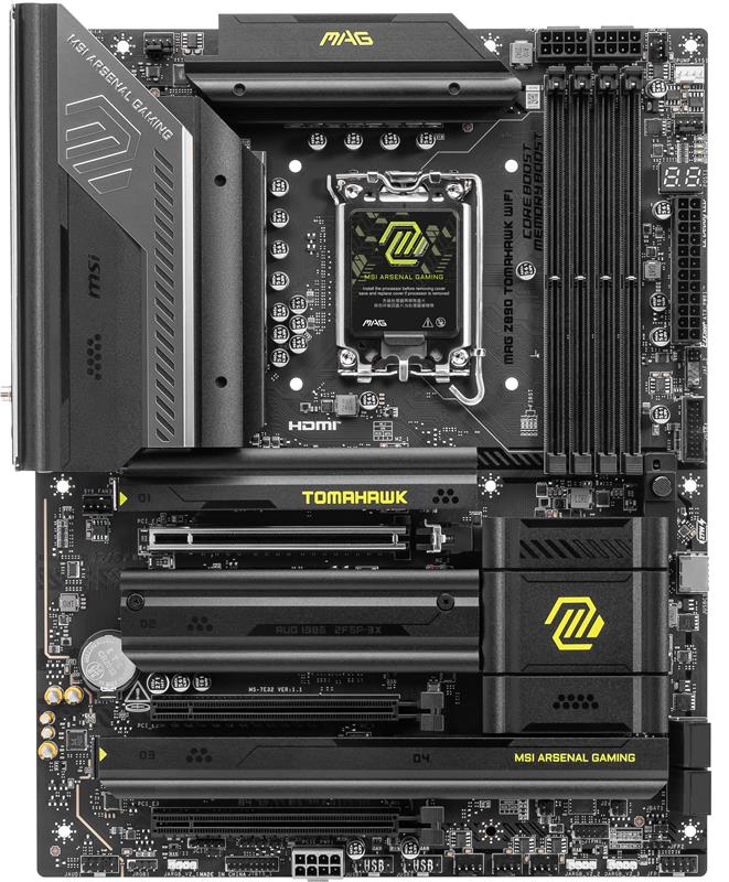 MSI MAG Z890 TOMAHAWK不良品 MSI MAG Z890 TOMAHAWK WIFI , Intel Z890 ATX LGA 1851 Motherboard