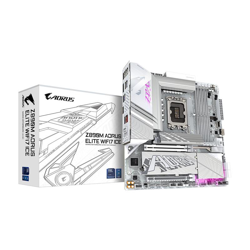 GIGABYTE Z890M AORUS ELITE WIFI7 ICE Ultra Core (Series 2) LGA 1851