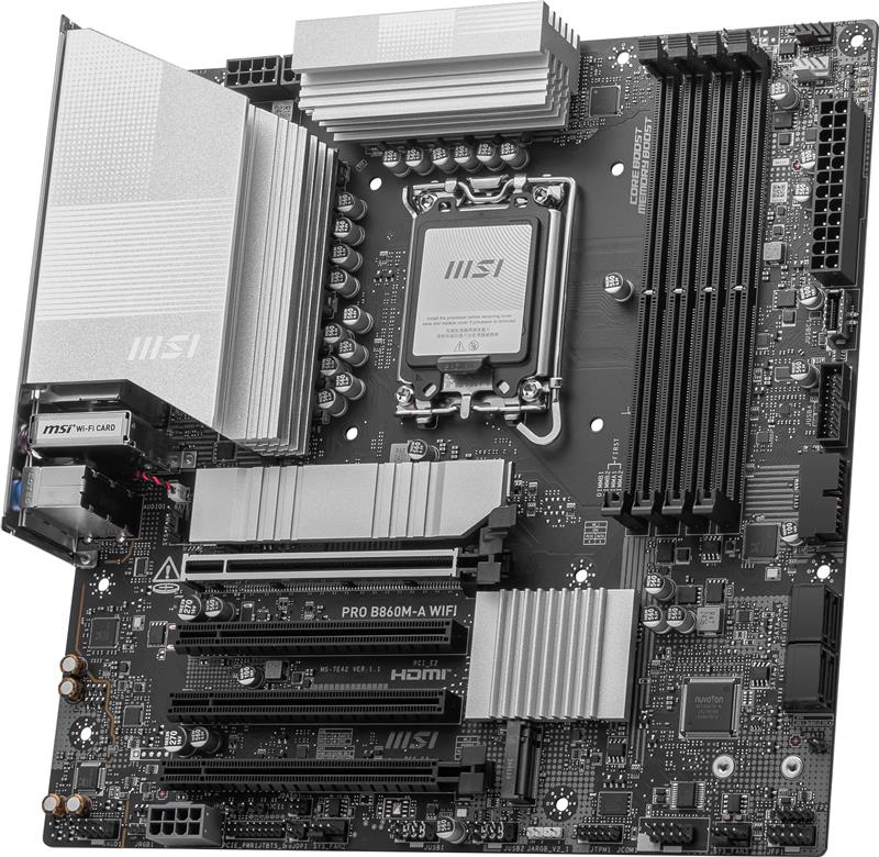 MSI PRO B860M-A WIFI マザーボード MSI PRO B860M-A WIFI, INTEL B860 mATX Motherboard - Canada