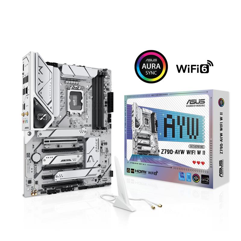 ASUS Z790-AYW WIFI W II Intel Z790 LGA 1700 DDR5 ATX 3x M.2 Wi-Fi 6