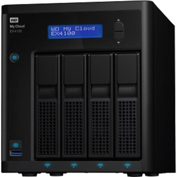 WD 16TB Network Attached Storage My Cloud EX4100 4-Bay Private Cloud NAS (WDBWZE0160KBK-NESN)