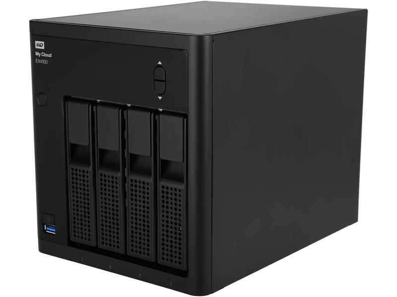 WD 24TB Network Attached Storage My Cloud Business Series EX4100 4-Bay NAS (WDBWZE0240KBK-NESN)