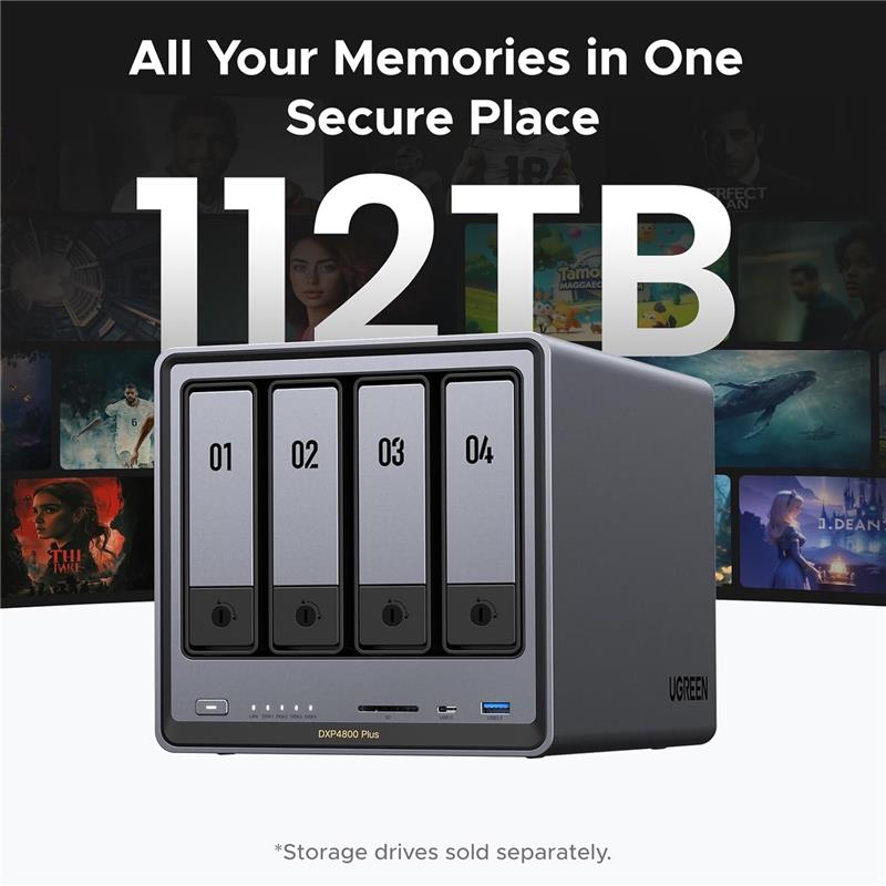 UGREEN DXP4800 Plus 4-Bay NAS (Diskless) - Canada Computers