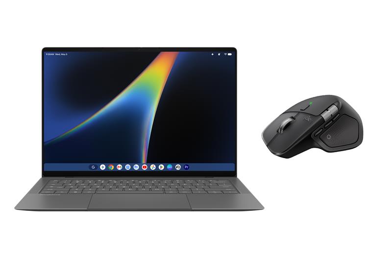 GET A FREE LOGITECH MX Master 4 with a purchase of - ASUS Googlebook 14 with Gemini intelligence 14" 3k OLED Touchscreen Laptop