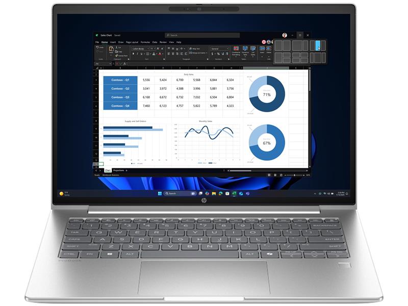 HP ProBook 4 Business Laptop 14" Intel Ultra 7 255U 16GB 512GB Win11