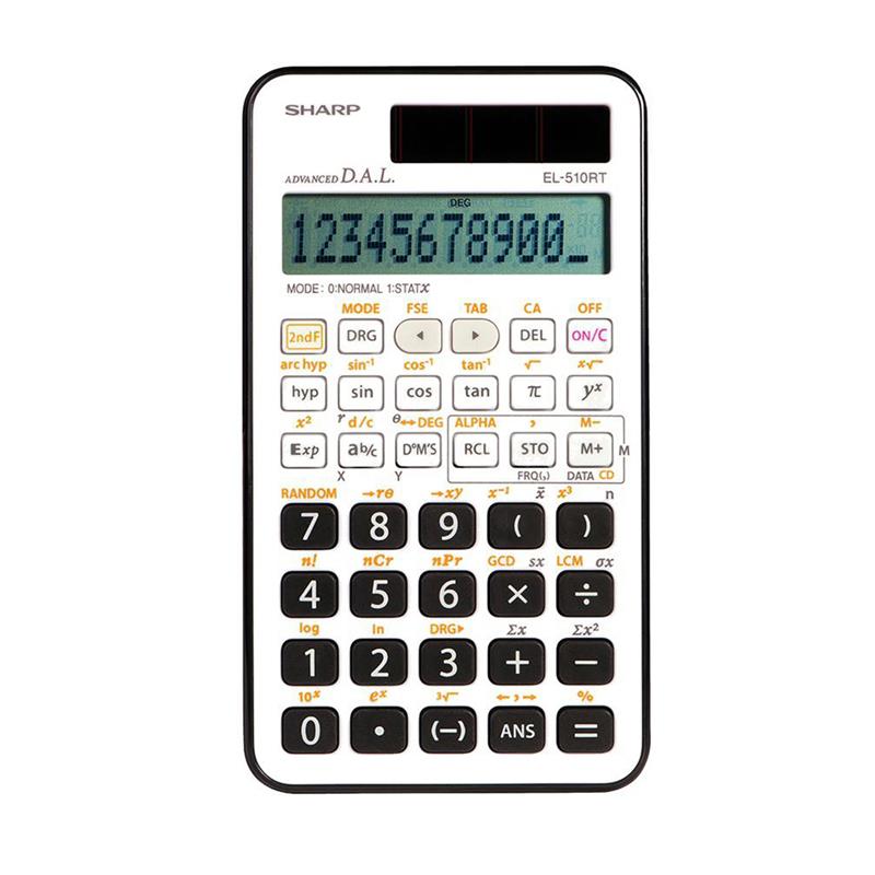 SHARP Scientific Calculator EL510RTB 169 advanced scientific function 11-digit LCD numeric display