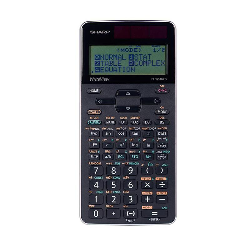 SHARP Scientific Calculator EL-W516XGBSL 640 advanced scientific and mathematic functions 4line WriteView display