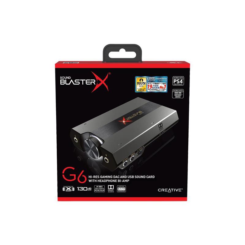 Creative Sound BlasterX G6, 7.1 HD External Console Gaming