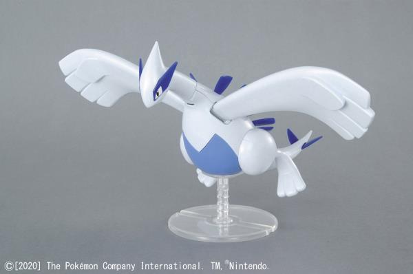 BANDAI Hobby Pokemon Model Kit Series 04 LUGIA  | Simple Assembly Kit | No Tools | No Paint | Fit & Snap By Hand!  (Pokemon Fig