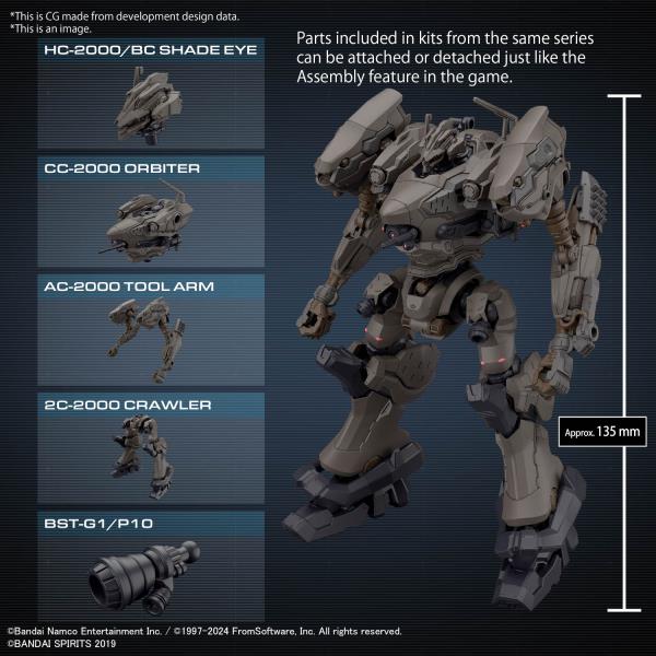 BANDAI Armored Core VI RaD CC-2000 Orbiter / Raven's