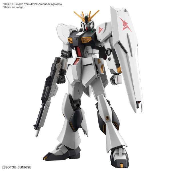 BANDAI Hobby ENTRY GRADE 1/144 RX-93 Nu (v) GUNDAM | Simple Assembly Kit | No Tools | No Paint | Fit & Snap By Hand!