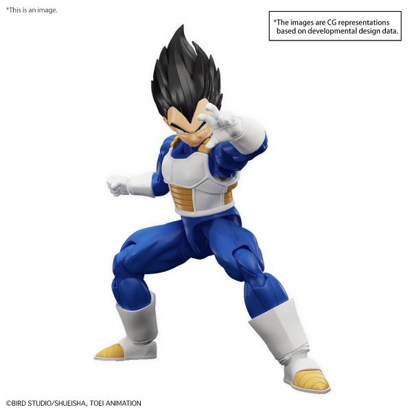 BANDAI Hobby Figure-Rise Standard VEGETA New Spec Ver. "Dragon Ball Z" | Simple Assembly Kit | No Paint | Fit & Snap By Hand!