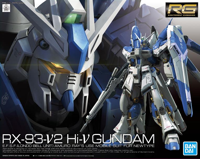 BANDAI Spirits Hobby RG 1/144 #36 Hi-Nu (Hi-v) Gundam "Char's Counterattack" Model Kit