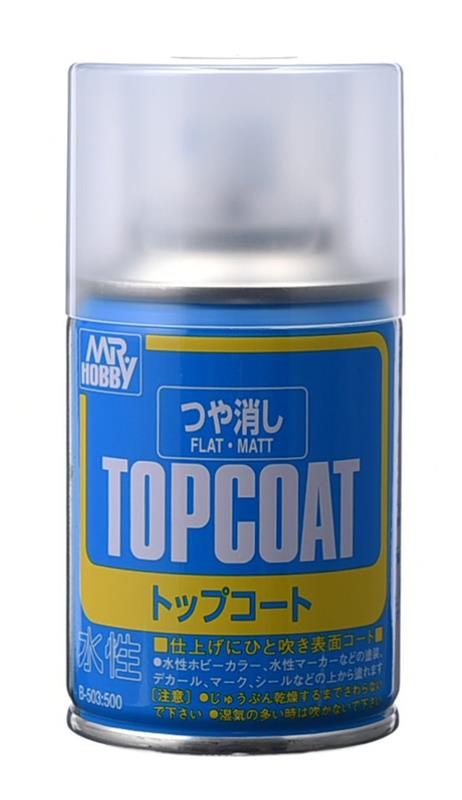 Mr Hobby Mr Top Coat Flat (Matt) - 86ml Spray Can