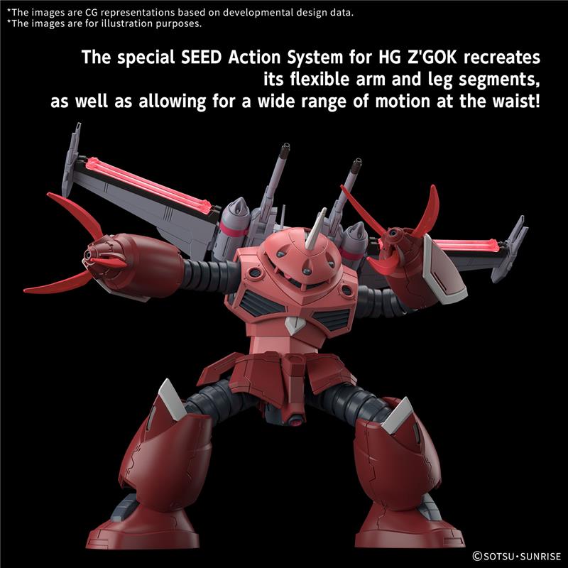 BANDAI HGCE #260 1/144 ZGMF-MM07 Z'Gok (Seed Freedom Ver.) 