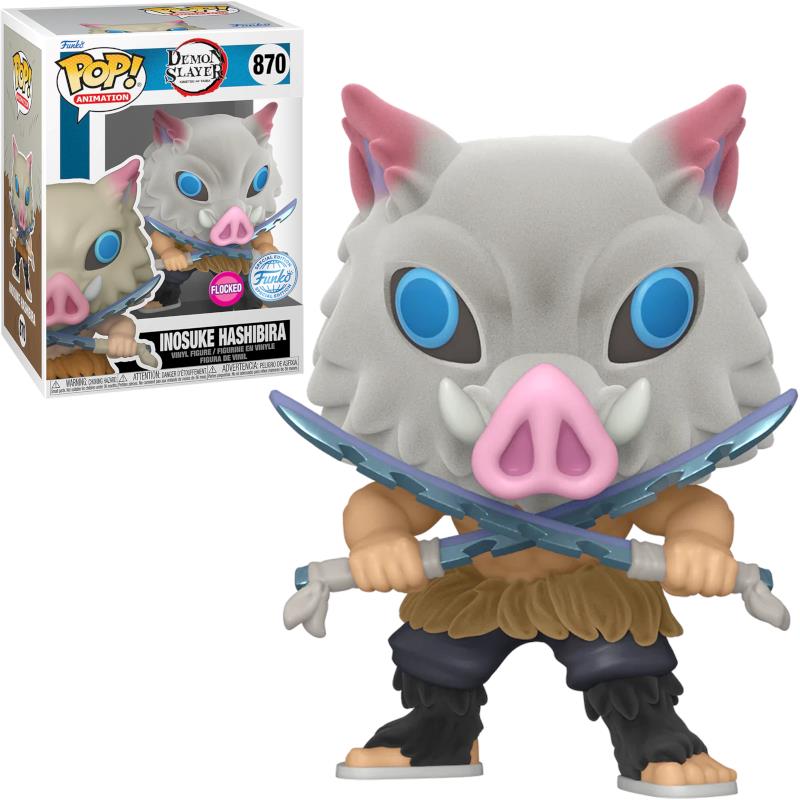 Funko POP! Anime: DEMON SLAYER - Inosuke Hashibira (Flocked)