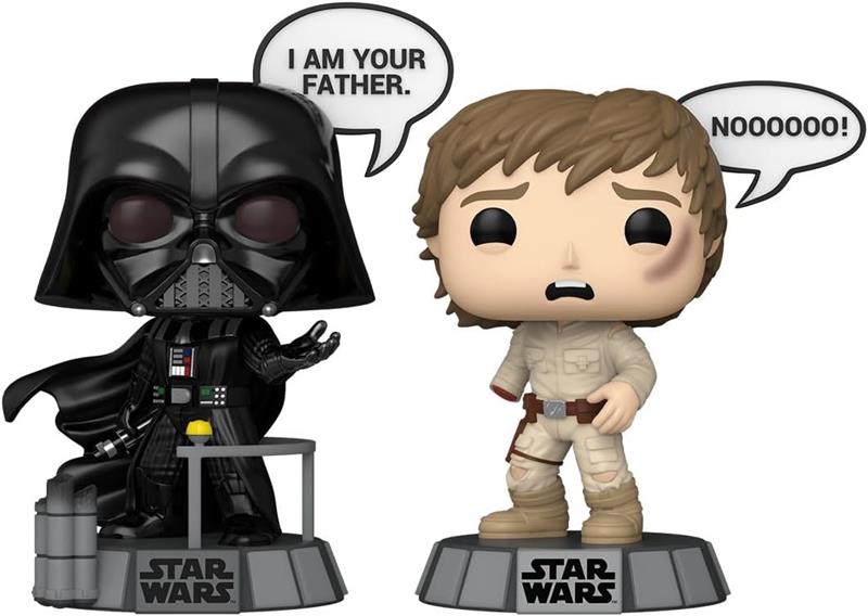 POP Star Wars : Proverbes - Vador et Luke, lot de 2
