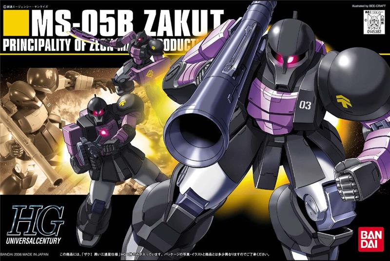 BANDAI HOBBY 1/144 HGUC ZAKUⅠ BLACK TRI STARS