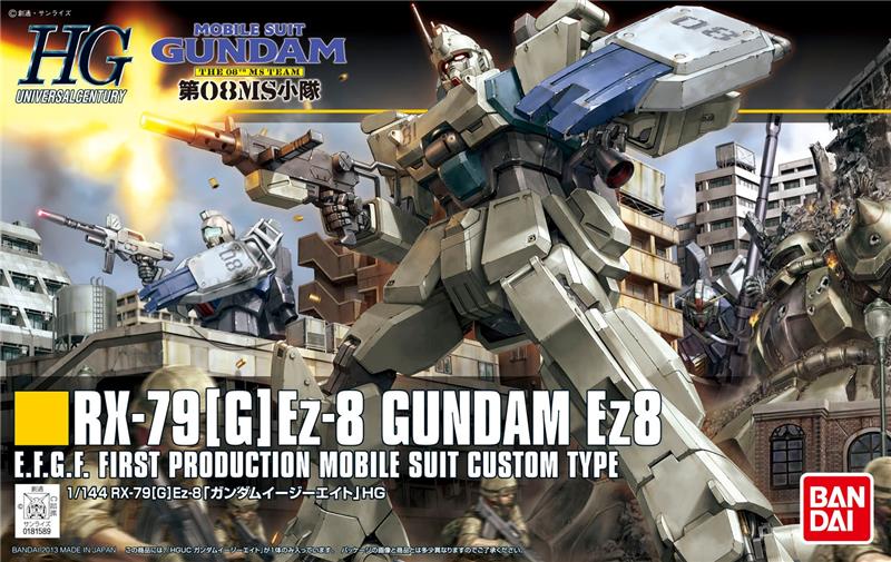 BANDAI Hobby HGUC 1/144 #155 RX-79(G)Ez-8 Gundam Ez8 "Gundam The 08th MS Team" Model Kit