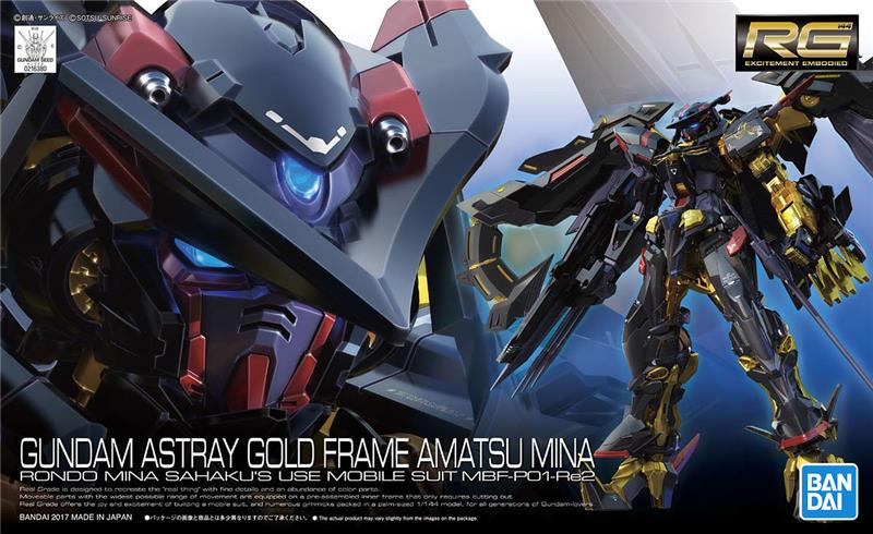 BANDAI Hobby RG 1/144 #24 Gundam Astray Gold Frame Amatsu Mina 'Gundam SEED Astray' Model Kit