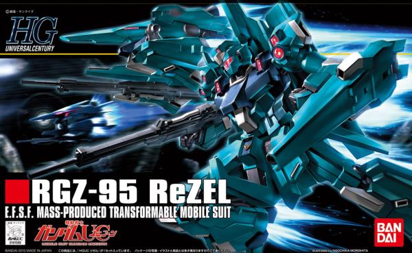 BANDAI Hobby HGUC 1/144 #103 RGZ-95 ReZEL " Gundam UC " Kit de modélisation