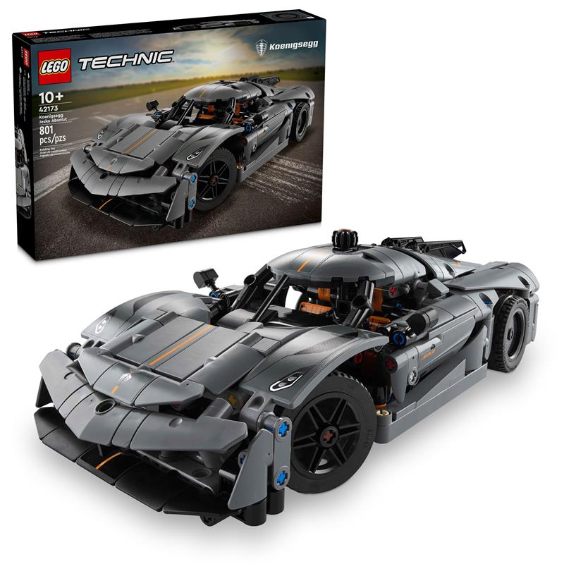 LEGO Technic Koenigsegg Jesko Absolut Grey Hypercar Sports Car 42173