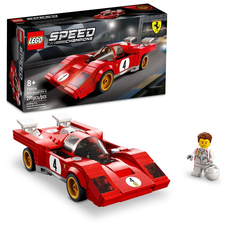 LEGO Speed Champions 1970 Ferrari 512 M 76906 Building Kit; Cool Race