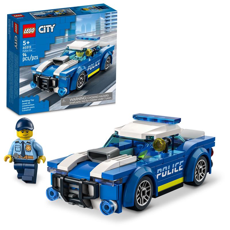 LEGO City Police Car 60312 Building Kit; Fun Toy Designed for Kids Age