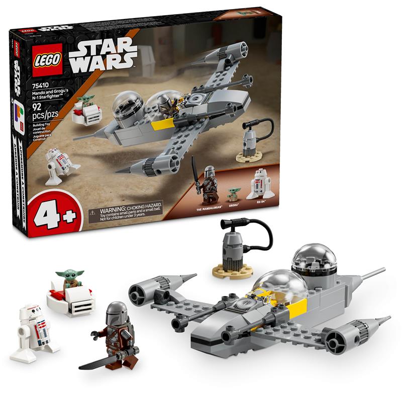 LEGO Star Wars: The Mandalorian Mando and Grogu's N-1 Starfighter Buil