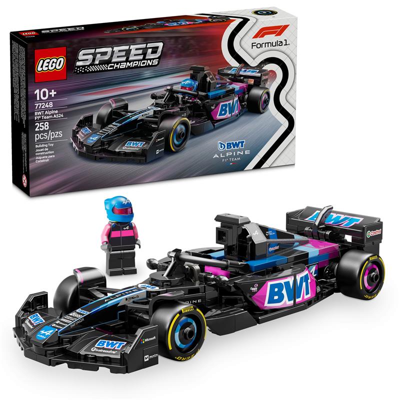 LEGO Speed Champions BWT Alpine F1 Team A524 Race Car Toy Building Set