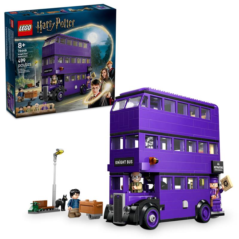 LEGO Harry Potter Knight Bus Adventure, Magic Vehicle Toy for Kids, Un