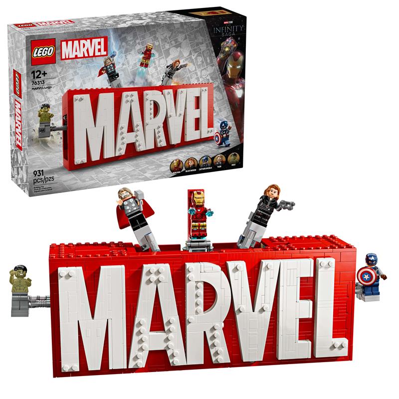 LEGO Marvel : Logo et figurines MARVEL 76313