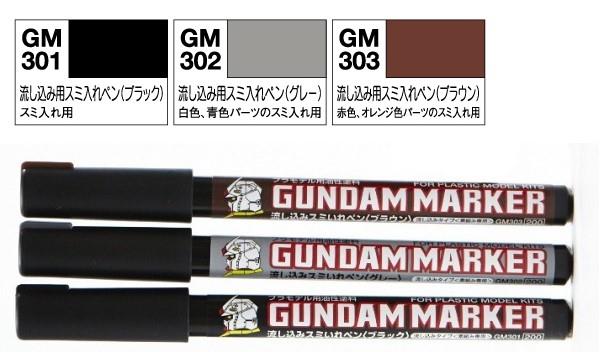 Mr Hobby Gundam Marker Black (Pour Type)