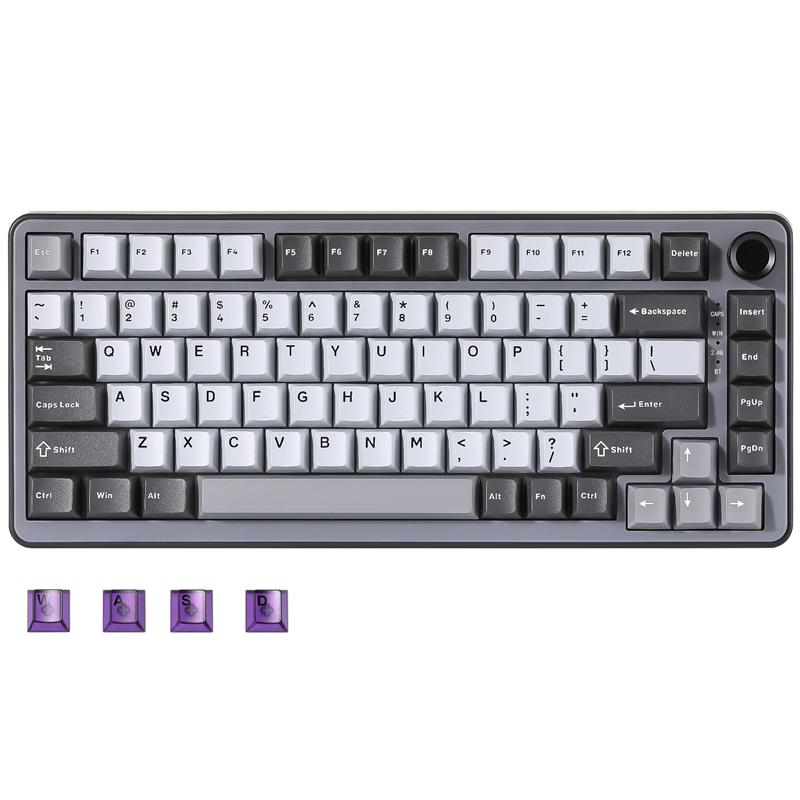 Yunzii B75 PRO Tri-Mode gris foncé 75% bouton clavier mécanique