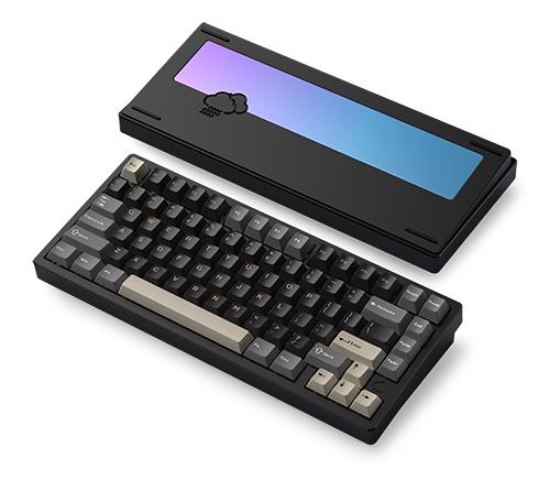 WOB RAINY75 75% Black Customized Mechanical Aluminum Keyboard(Open Box)