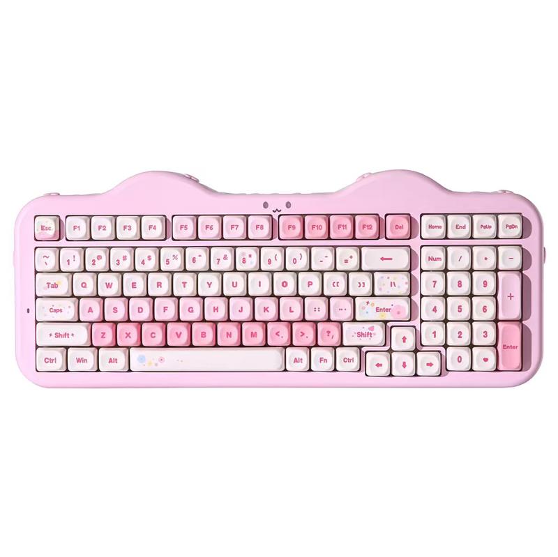YUNZII C98 Rose Tri-Mode gâteau chaton Custom clavier mécanique