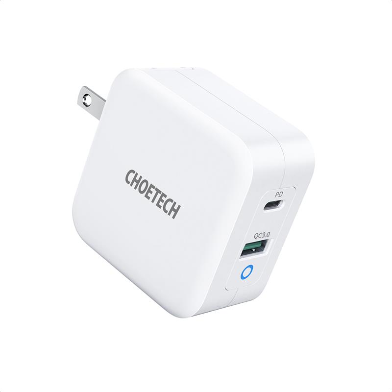 Choetech 65W Dual USB-A & USB-C GAN PD Charger