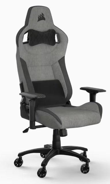 CORSAIR T3 RUSH Fabric Gaming Chair (2023) - Grey/Charcoal(Open Box)