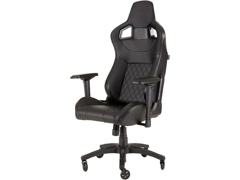 CORSAIR T1 RACE  Leatherette Gaming Chair (2023), Black