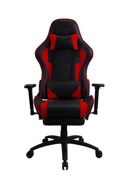 iCAN Ergonomic Gaming Chair, High quality PU + Carbon PVC cover, High density Mould foam, 3D Armrests, 350MM Metal Base, 63MM N